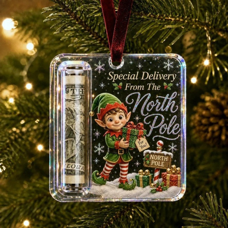 Christmas Acrylic Gift Holder Ornament