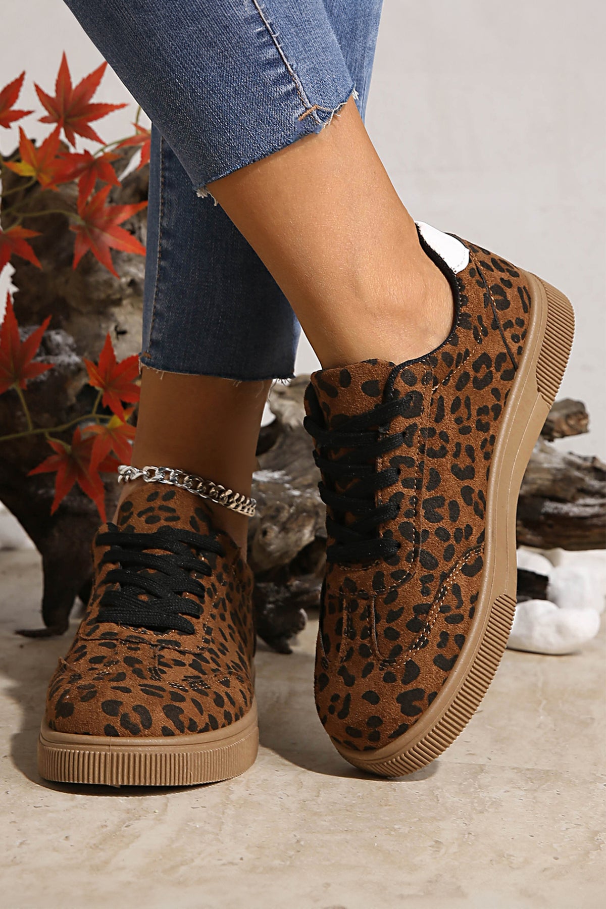 The Chelsea Leopard Patchwork Sneaker