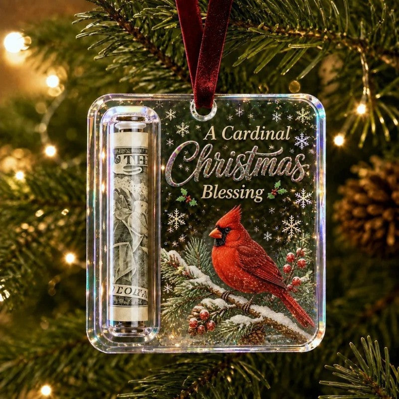 Christmas Acrylic Gift Holder Ornament
