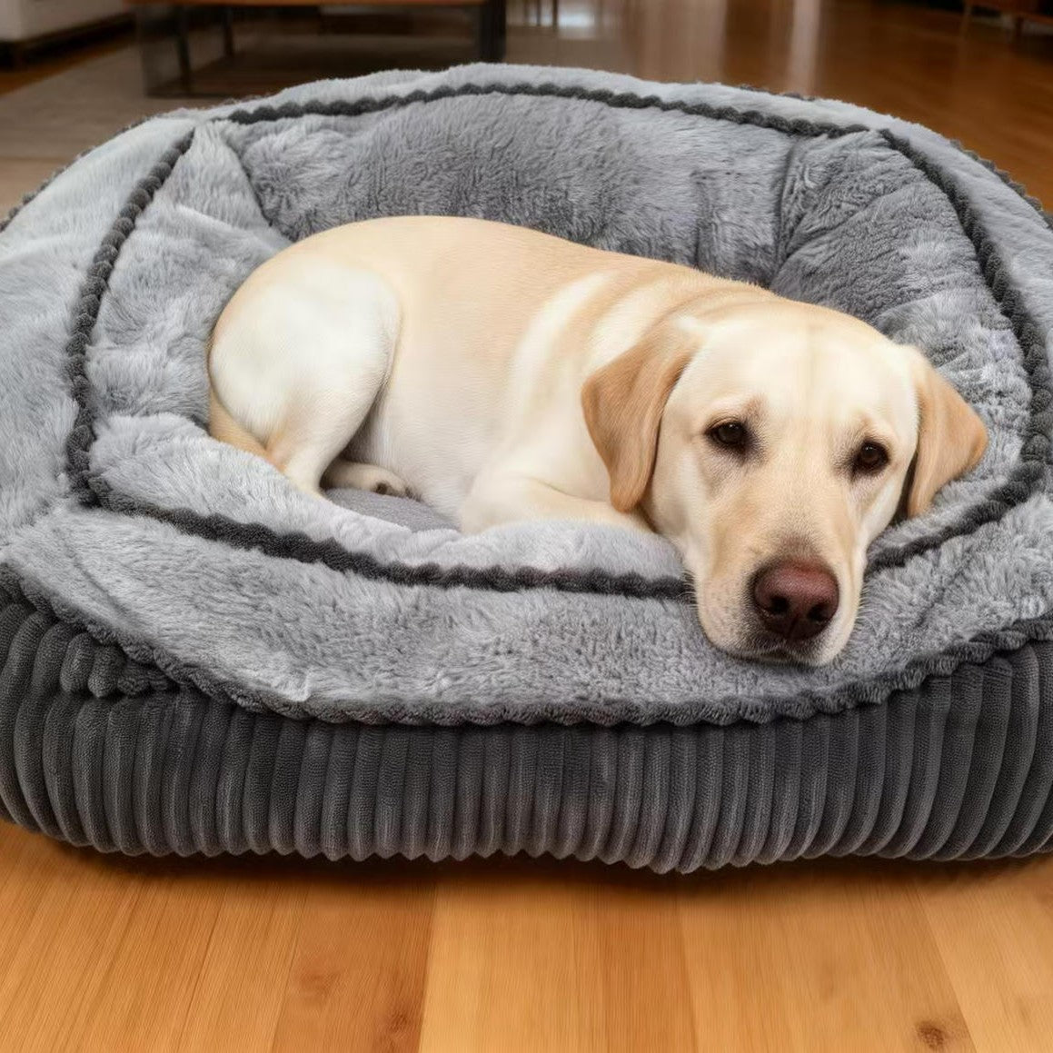 Everyday Washable Pet Bed in Gray