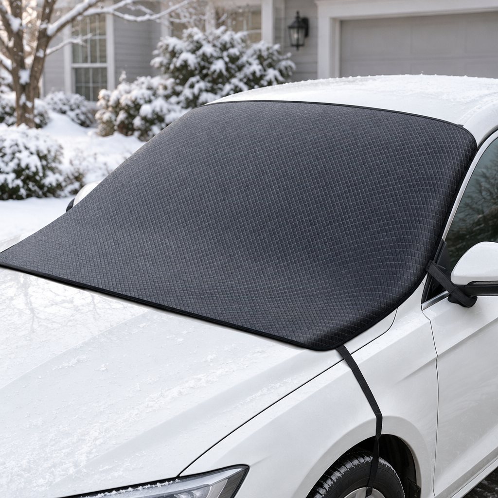 Oxford windshield cover attachment view