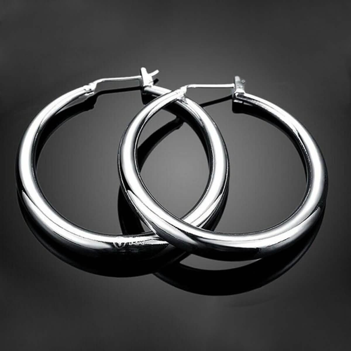 The Sterling Silver Hoop Earrings