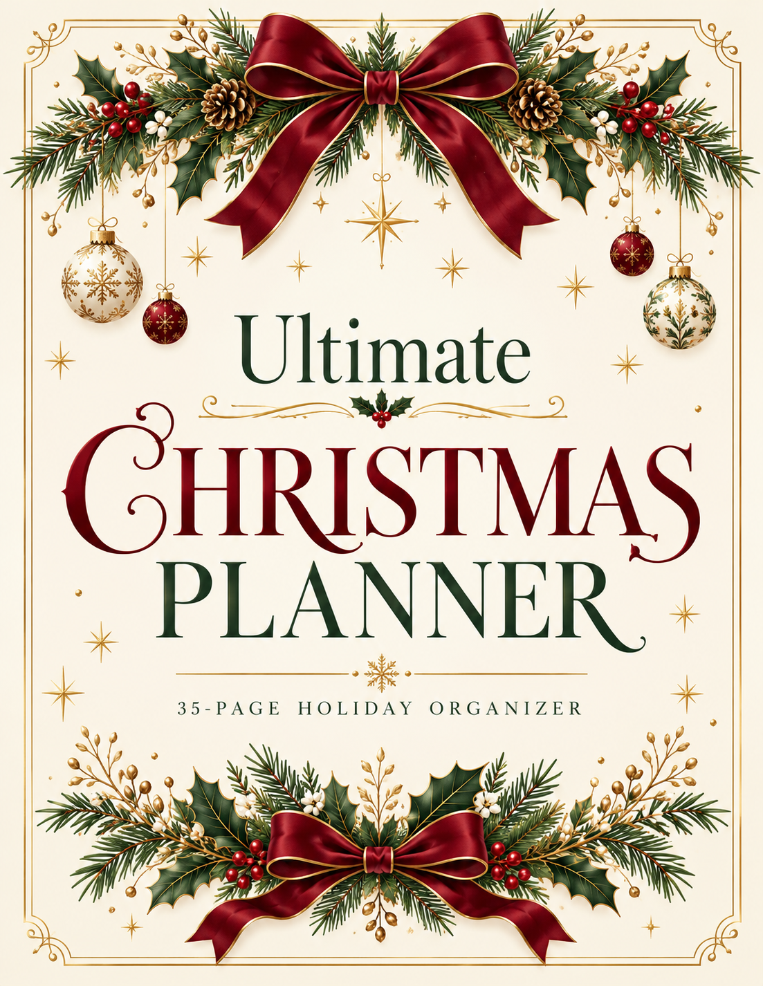 Ultimate Christmas Planner | 35-Page Printable Holiday Organizer