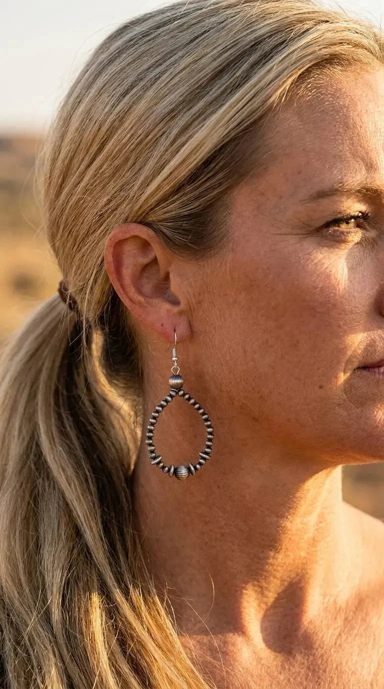 The Desert Pearl Teardrop Dangle Earrings
